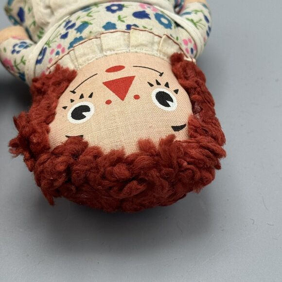 Vtg Knickerbocker Raggedy Andy and Raggedy Anne 6.5” Dolls Cloth Rag Doll Toys - Picture 11 of 12